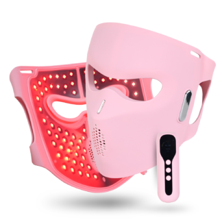 LED-mask med blått ,gult, rött och infrarött ljus